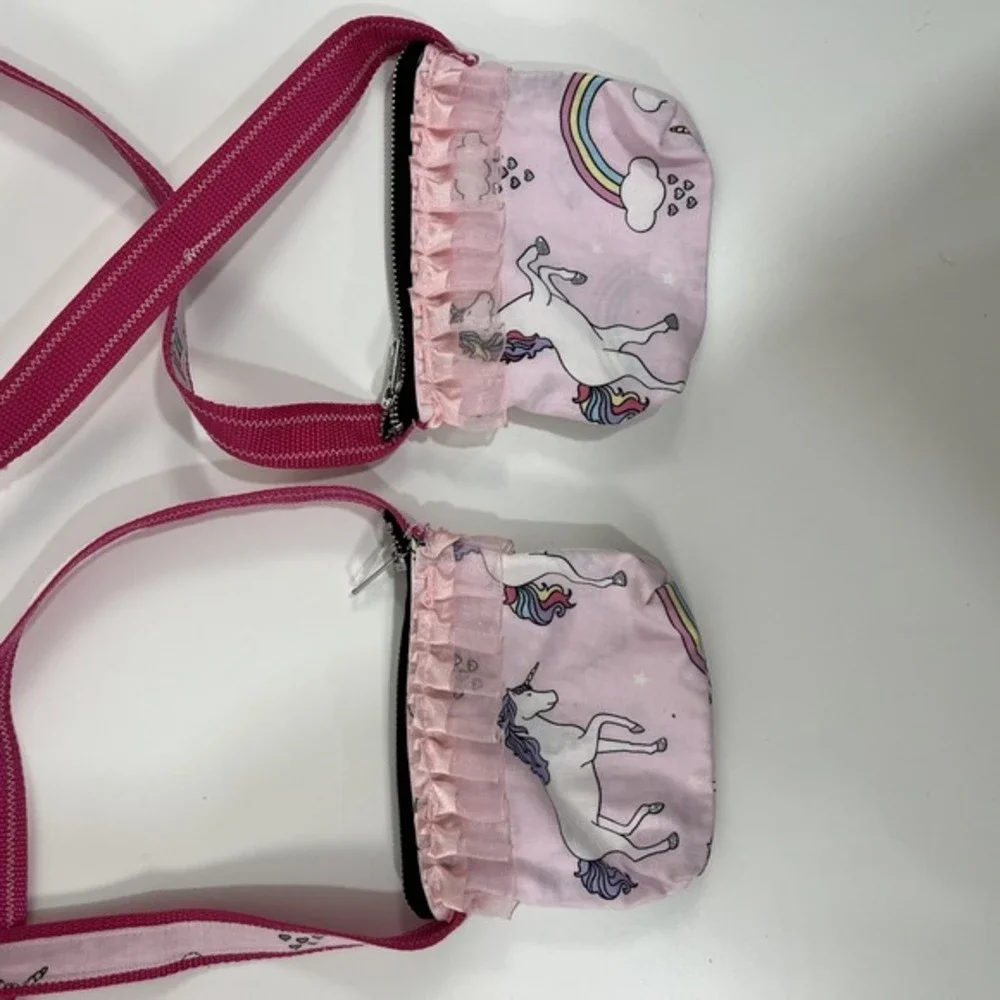 Set of‎ 2 Handmade Little Girls Tote Crossbody Bags Purses TWIN SPECIAL